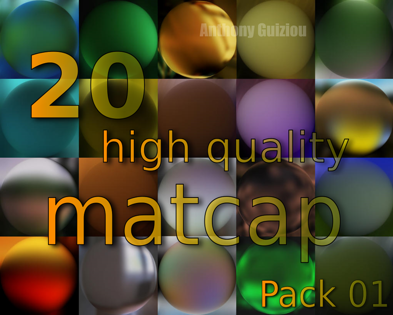 Matcaps Pack blender 2.78