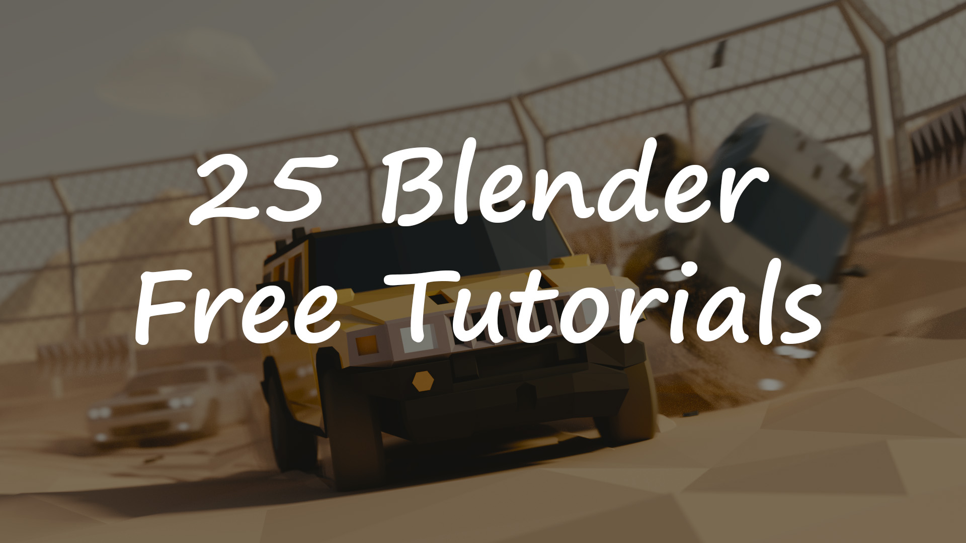 Уроки Blender - 25 бесплатных видеоуроков от Blender Foundation для начинающих