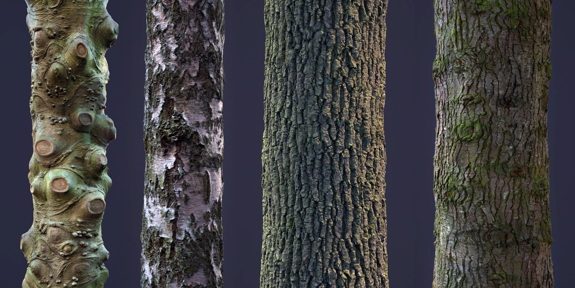 Бесплатные бесшовные текстуры коры дерева высокого качества